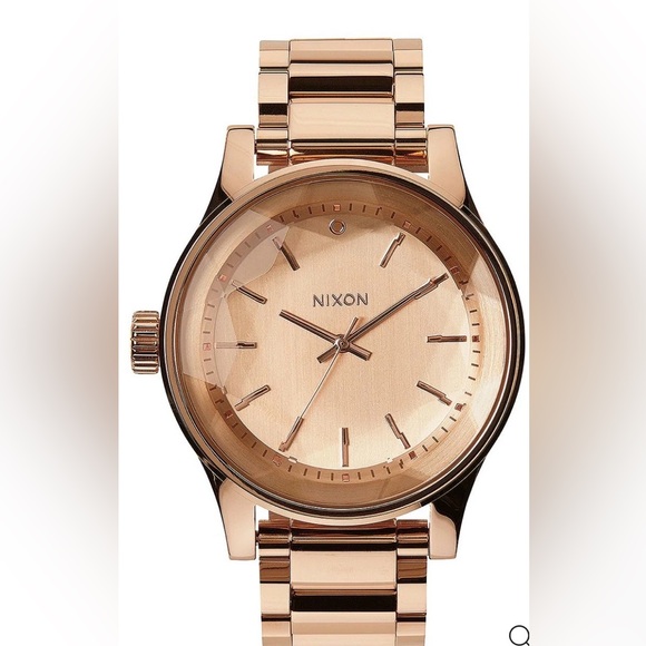 NIXON FACET42 MMLuxurious Rose Gold Watch unisex